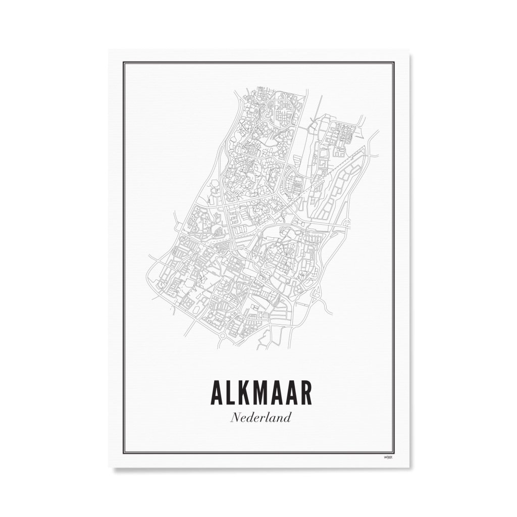 Poster von Alkmaar Stadt | WIJCK.